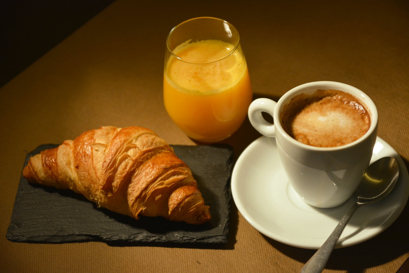 Breakfast with Croissant